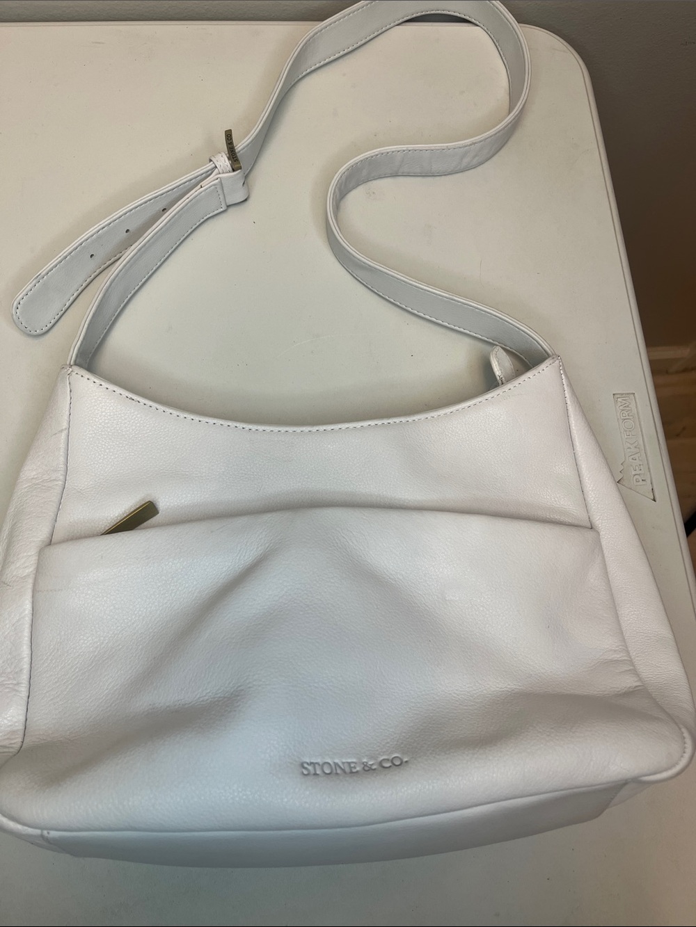 Stone & Co. Soft Cream Leather Shoulder Bag